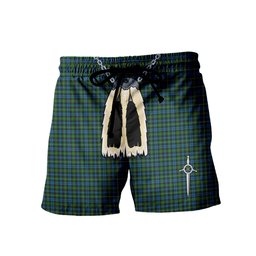 ScotsTee Shop Scottish Campbell of Argyll 02 Men's Highland Kilt Sporran Tartan Shorts