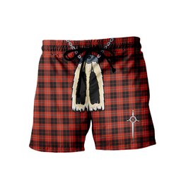 ScotsTee Shop Scottish Cunningham Ancient Men's Highland Kilt Sporran Tartan Shorts