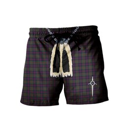 ScotsTee Shop Scottish Donald of Clan Ranald Men's Highland Kilt Sporran Tartan Shorts