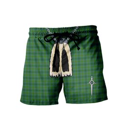 ScotsTee Shop Scottish Cranston Men's Highland Kilt Sporran Tartan Shorts