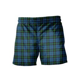 ScotsTee Shop Scottish Campbell of Glenlyon Men's Highland Kilt Sporran Tartan Shorts