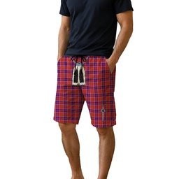 ScotsTee Shop Scottish Cameron of Lochiel Modern Men's Highland Kilt Sporran Tartan Shorts