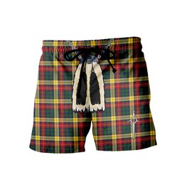 ScotsTee Shop Scottish Buchanan Men's Highland Kilt Sporran Tartan Shorts