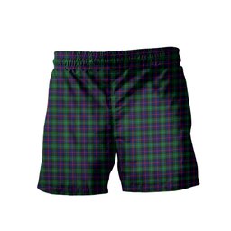 ScotsTee Shop Scottish Campbel of Cawdor Modern Men's Highland Kilt Sporran Tartan Shorts