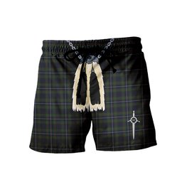 ScotsTee Shop Scottish Humphries Men's Highland Kilt Sporran Tartan Shorts