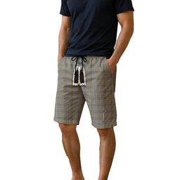 ScotsTee Shop Scottish Burns Check Men's Highland Kilt Sporran Tartan Shorts