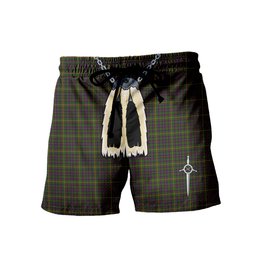 ScotsTee Shop Scottish Hall Men's Highland Kilt Sporran Tartan Shorts