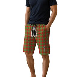ScotsTee Shop Scottish Grierson Men's Highland Kilt Sporran Tartan Shorts