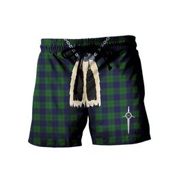 ScotsTee Shop Scottish Keith Modern Men's Highland Kilt Sporran Tartan Shorts