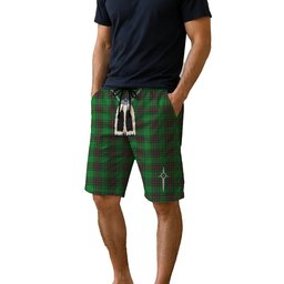ScotsTee Shop Scottish Ged Men's Highland Kilt Sporran Tartan Shorts