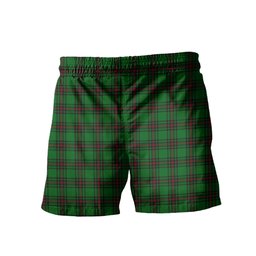 ScotsTee Shop Scottish Ged Men's Highland Kilt Sporran Tartan Shorts