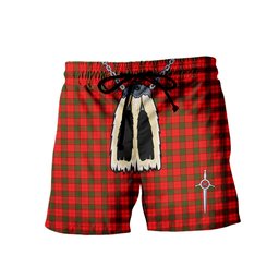 ScotsTee Shop Scottish Herries Men's Highland Kilt Sporran Tartan Shorts