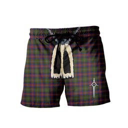 ScotsTee Shop Scottish Hargis Men's Highland Kilt Sporran Tartan Shorts