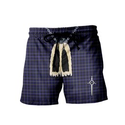ScotsTee Shop Scottish Flanders Men's Highland Kilt Sporran Tartan Shorts