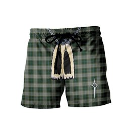 ScotsTee Shop Scottish Kelso Men's Highland Kilt Sporran Tartan Shorts