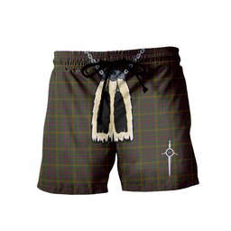 ScotsTee Shop Scottish Hall 1994 Men's Highland Kilt Sporran Tartan Shorts