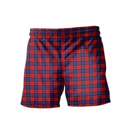 ScotsTee Shop Scottish Graham of Menteith Red Men's Highland Kilt Sporran Tartan Shorts