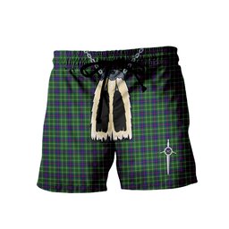 ScotsTee Shop Scottish Duncan Men's Highland Kilt Sporran Tartan Shorts