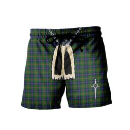 ScotsTee Shop Scottish Jones Men's Highland Kilt Sporran Tartan Shorts