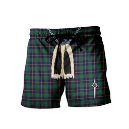 ScotsTee Shop Scottish Irvine Glenn Men's Highland Kilt Sporran Tartan Shorts