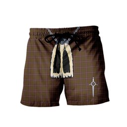 ScotsTee Shop Scottish Inches of Perth Men's Highland Kilt Sporran Tartan Shorts