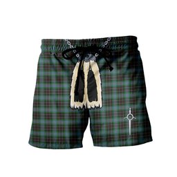 ScotsTee Shop Scottish Hislop Hunting Men's Highland Kilt Sporran Tartan Shorts