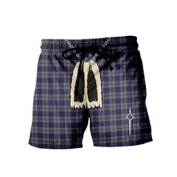 ScotsTee Shop Scottish Heston Men's Highland Kilt Sporran Tartan Shorts