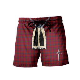 ScotsTee Shop Scottish Fiddes 3 Men's Highland Kilt Sporran Tartan Shorts