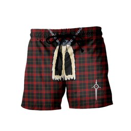 ScotsTee Shop Scottish Harvie Men's Highland Kilt Sporran Tartan Shorts