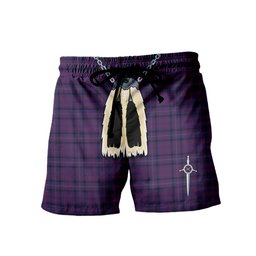 ScotsTee Shop Scottish Dundonald Men's Highland Kilt Sporran Tartan Shorts