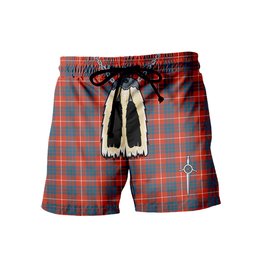 ScotsTee Shop Scottish Hamilton Ancient Men's Highland Kilt Sporran Tartan Shorts