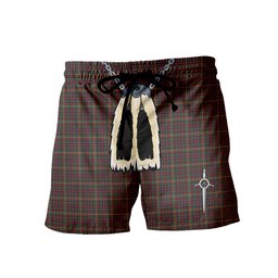 ScotsTee Shop Scottish Hall Modern Men's Highland Kilt Sporran Tartan Shorts