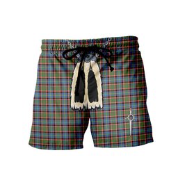 ScotsTee Shop Scottish Glass Men's Highland Kilt Sporran Tartan Shorts