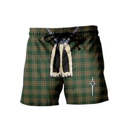 ScotsTee Shop Scottish Fitzsimmons Men's Highland Kilt Sporran Tartan Shorts