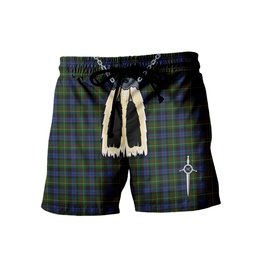 ScotsTee Shop Scottish Gow Hunting 2 Men's Highland Kilt Sporran Tartan Shorts