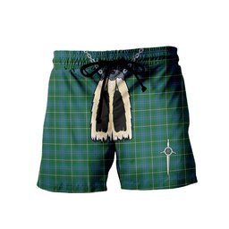 ScotsTee Shop Scottish Hay Hunting Men's Highland Kilt Sporran Tartan Shorts