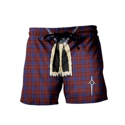 ScotsTee Shop Scottish Hudson Men's Highland Kilt Sporran Tartan Shorts