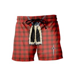 ScotsTee Shop Scottish Grant Weathered Men's Highland Kilt Sporran Tartan Shorts