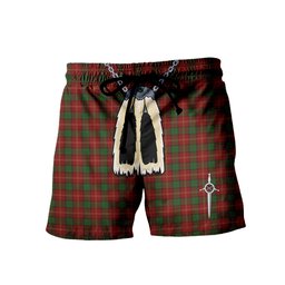 ScotsTee Shop Scottish Kirk Men's Highland Kilt Sporran Tartan Shorts