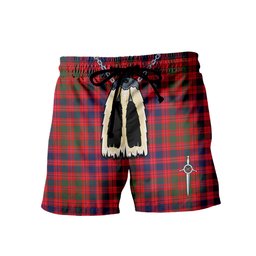 ScotsTee Shop Scottish MacColl Old Modern Men's Highland Kilt Sporran Tartan Shorts