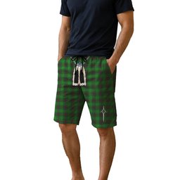 ScotsTee Shop Scottish Lundin Men's Highland Kilt Sporran Tartan Shorts