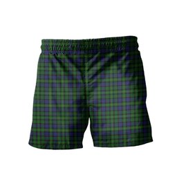 ScotsTee Shop Scottish MacBride Men's Highland Kilt Sporran Tartan Shorts