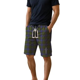 ScotsTee Shop Scottish MacMillan Hunting 2 Men's Highland Kilt Sporran Tartan Shorts