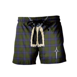 ScotsTee Shop Scottish MacMillan Hunting 2 Men's Highland Kilt Sporran Tartan Shorts
