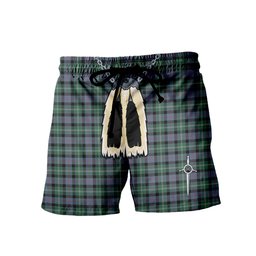 ScotsTee Shop Scottish MacFrog Men's Highland Kilt Sporran Tartan Shorts