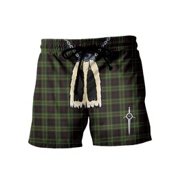 ScotsTee Shop Scottish MacDiarmid Men's Highland Kilt Sporran Tartan Shorts