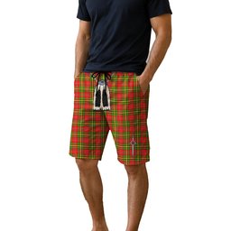 ScotsTee Shop Scottish Leask SC Men's Highland Kilt Sporran Tartan Shorts