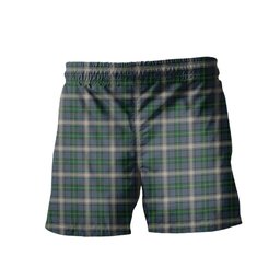 ScotsTee Shop Scottish MacDouall Men's Highland Kilt Sporran Tartan Shorts