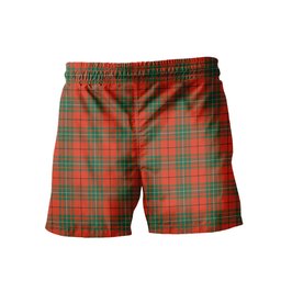 ScotsTee Shop Scottish MacAuley Ancient Men's Highland Kilt Sporran Tartan Shorts