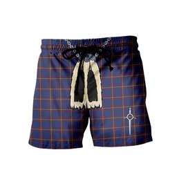 ScotsTee Shop Scottish MacLaine of Lochbuie Men's Highland Kilt Sporran Tartan Shorts
